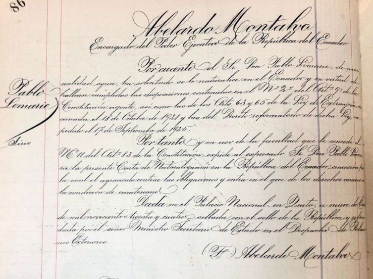 Nacionalización de Lemarie